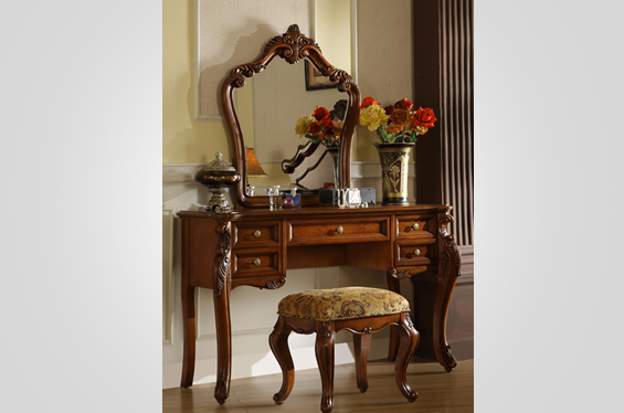 欧式古典实木妆台
