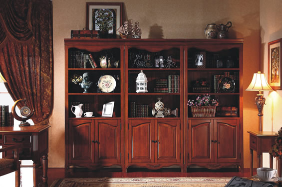 英式乡村纯实木书柜