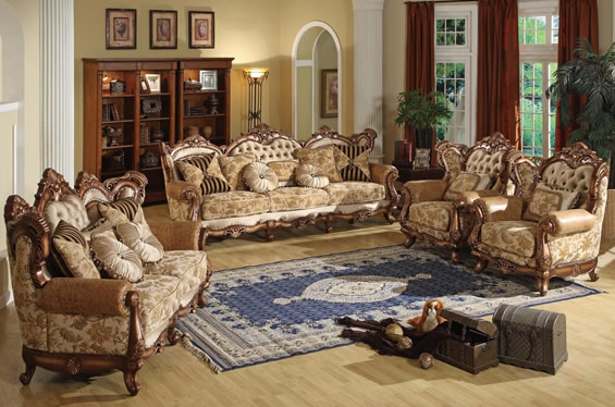 实木布艺沙发套装