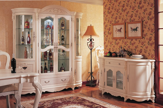 小美式实木酒柜