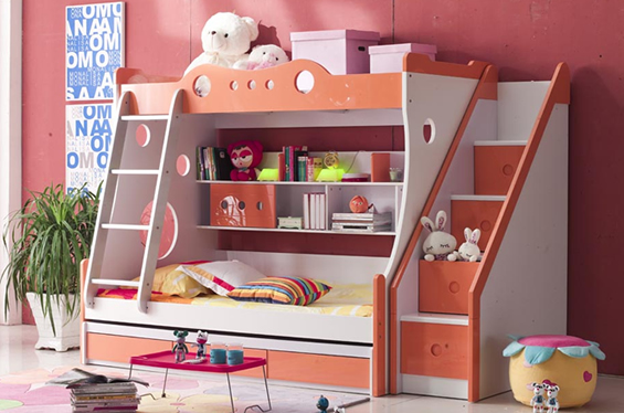 儿童床带楼梯