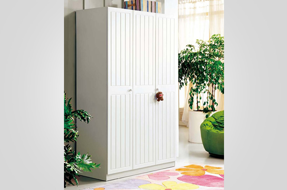 韩式田园三门衣柜