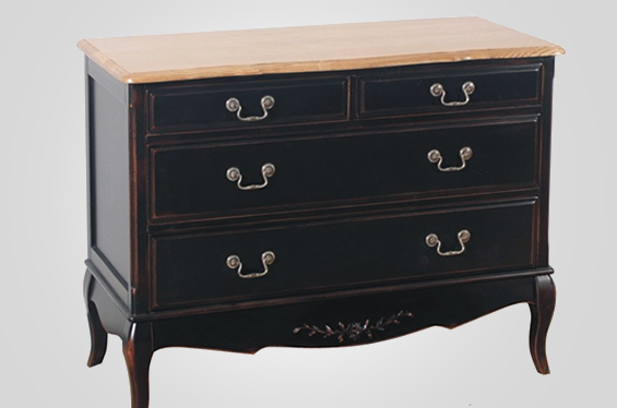 法式风格实木四斗柜