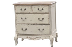 法式风格实木四抽柜