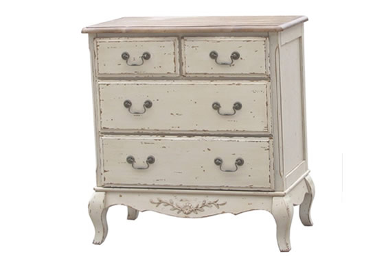 法式风格实木四抽柜