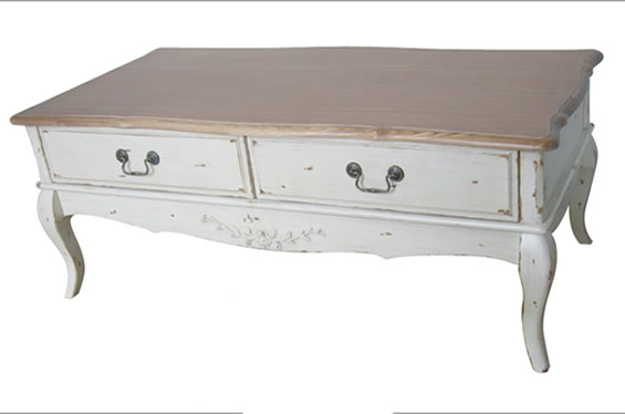 法式风格实木长茶几