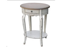 法式风格实木一抽椭圆桌