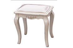 法式风格实木软包梳妆凳