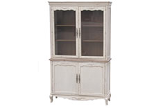 法式风格上下玻璃组合柜