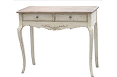 法式风格实木二抽玄关桌