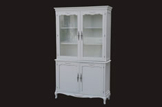 法式风格上下玻璃组合柜