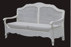 法式风格实木双人沙发