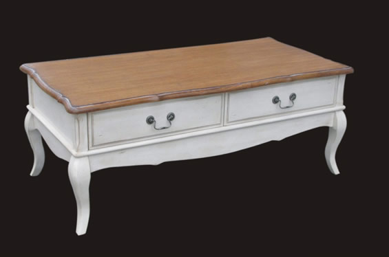 法式风格实木长茶几
