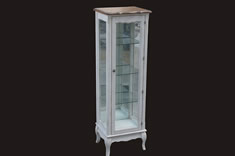 法式风格实木单门玻璃柜
