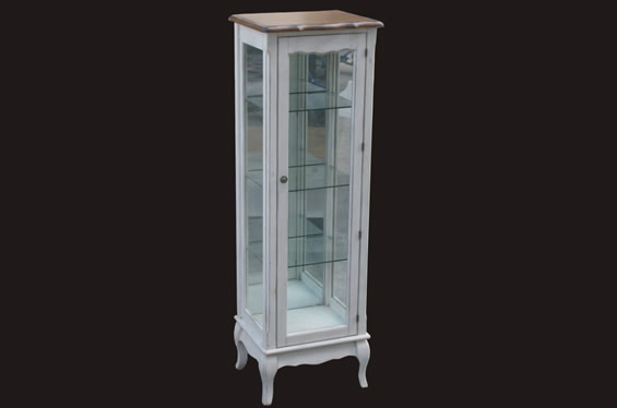 法式风格实木单门玻璃柜