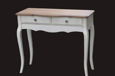 法式风格实木二抽玄关桌