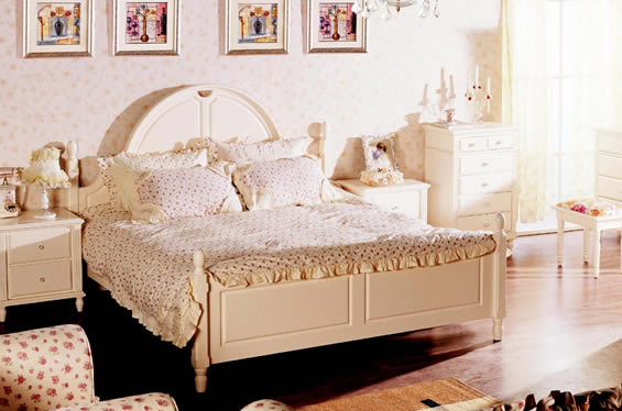 韩式田园1.8米大床