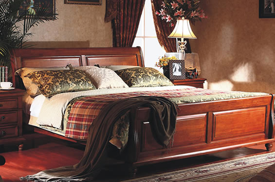 英式乡村纯实木1.8米床