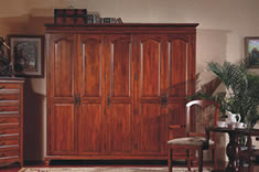 英式乡村纯实木五门衣柜