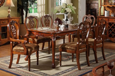 欧式纯实木餐桌