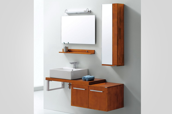 红樱桃色组合浴室柜（整套）