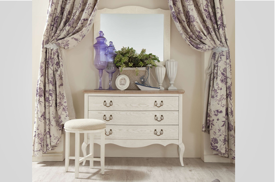 地中海风格妆台含妆镜