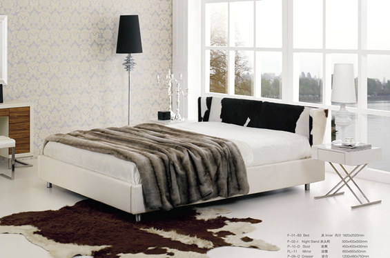 现代风格1.5米床