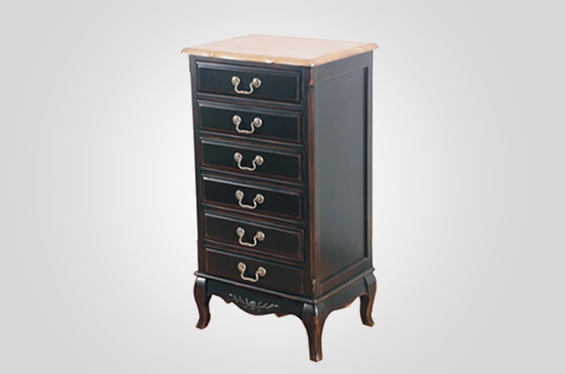 法式风格实木六斗柜