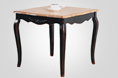 法式风格实木小方茶几