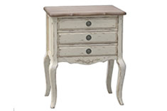 法式风格三抽床头柜