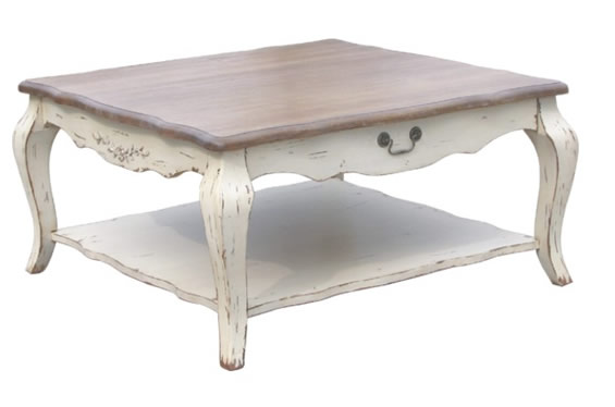 法式风格实木大方茶几