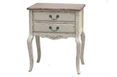 法式风格实木二抽电话桌