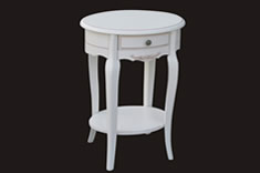 法式风格实木一抽椭圆桌