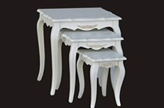 法式风格实木套三茶几