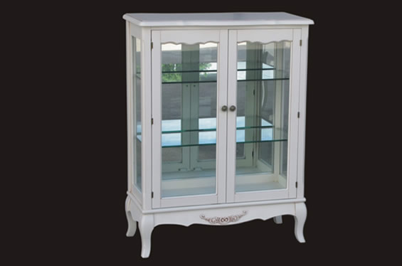 法式风格双门玻璃柜