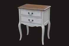 法式风格实木二抽电话桌