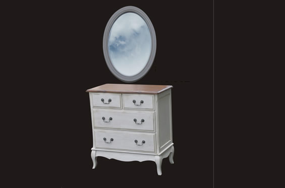 法式风格四抽柜妆台