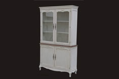 法式风格上下玻璃组合柜