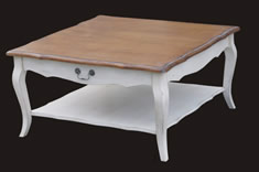 法式风格实木大方茶几