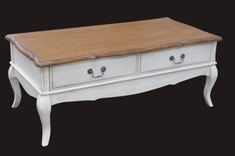 法式风格实木长茶几