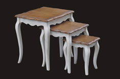 法式风格实木套三茶几